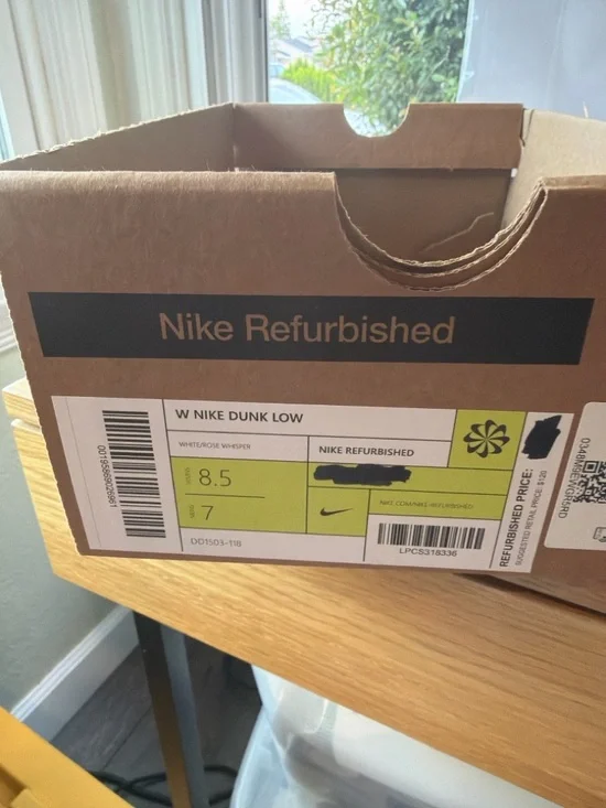 Nike Dunk Low Rose Whisper Women’s 8.5 DD1503-118 Pink White Nike Refurbished - Picture 8 of 8